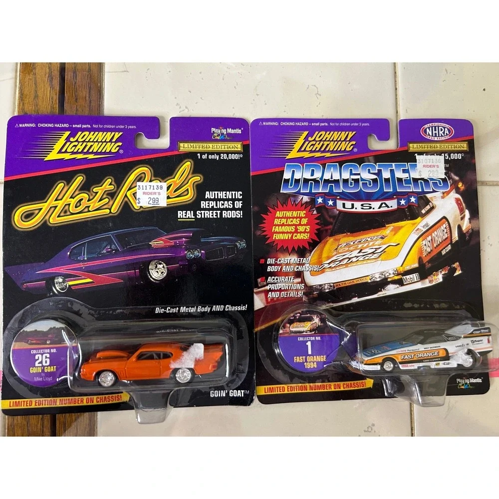 Johnny Lightning Hot Rods Dragsters Diecast Cars Goin‎ Goat Fast